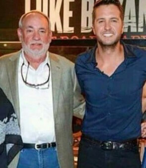 Tommy Bryan with his son, Luke Bryan.